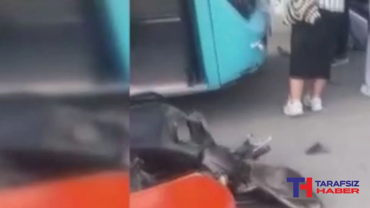 Ankara’da motosiklet otobüsün altına girdi: 1 yaralı