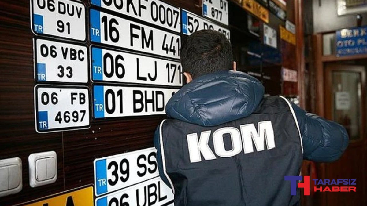 Başkentte sahte plaka basan şüpheliler gözaltına alındı