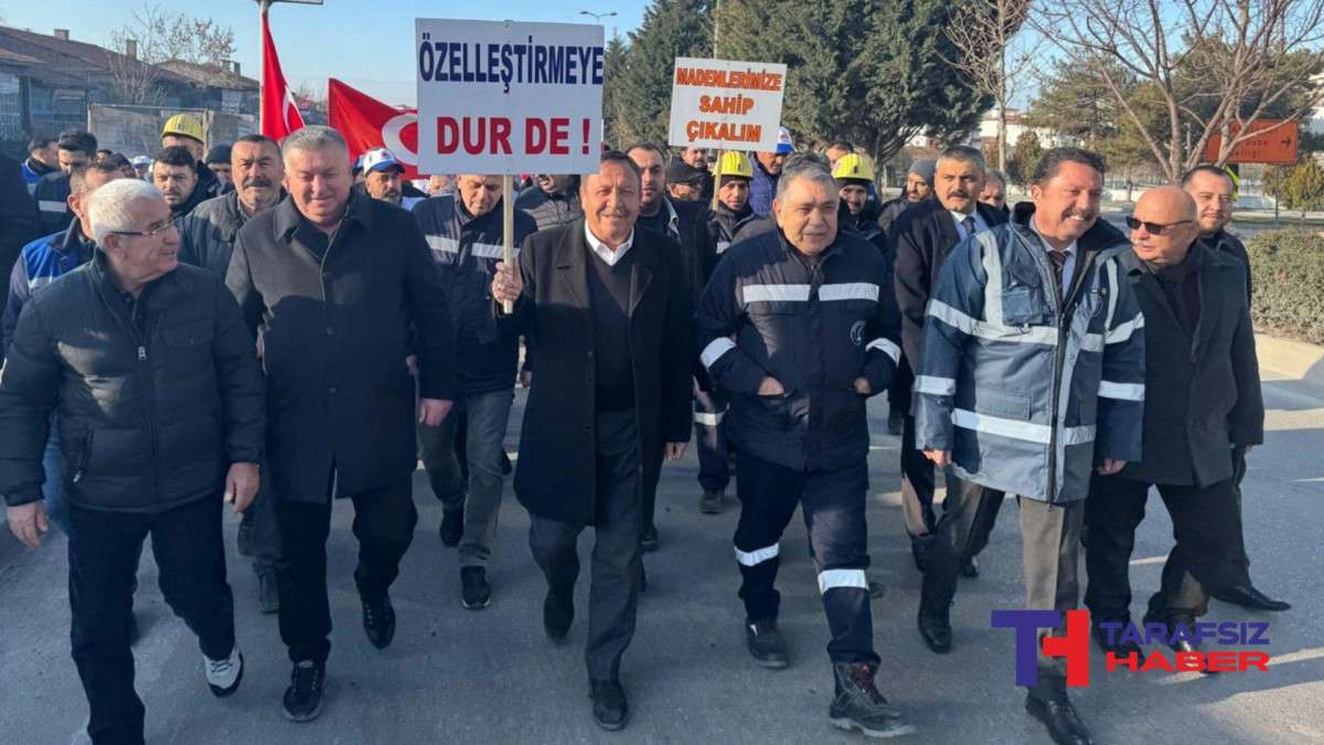 Çayırhan İşçileri Özelleştirmeye Karşı Yeniden Yürüyüşe Başladı