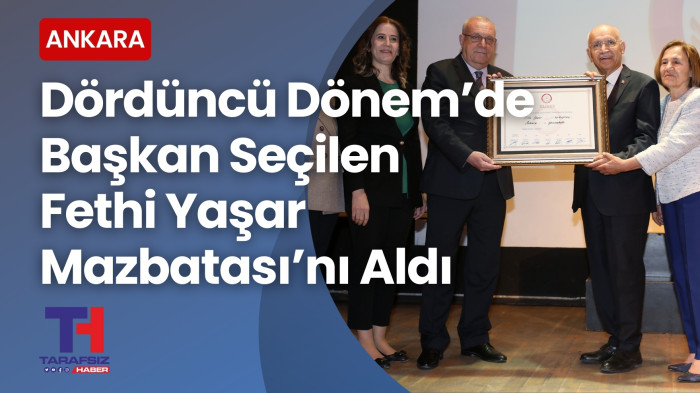 Yenimahalle Belediye Başkanı Fethi Yaşar Mazbatasını Aldı  